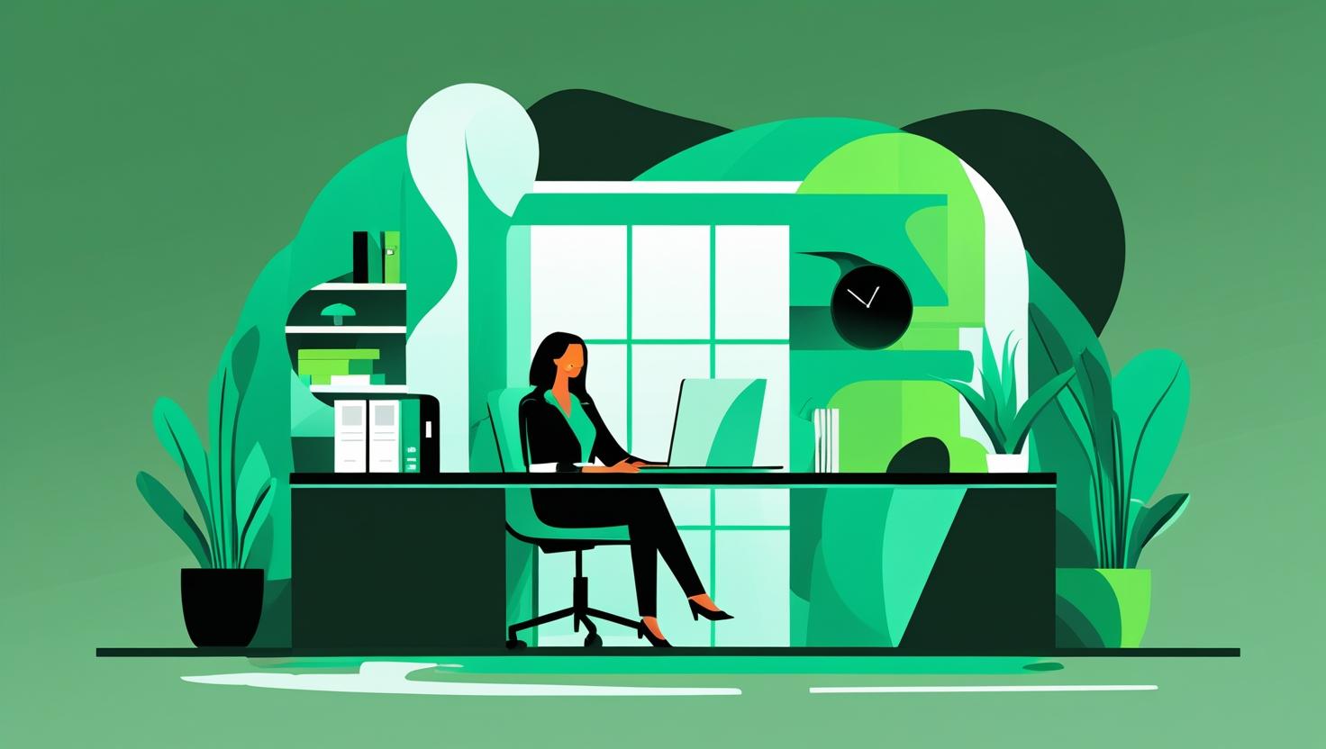 coach vagy pszichologus zöld, türkiz színben -ember nélküli ábra